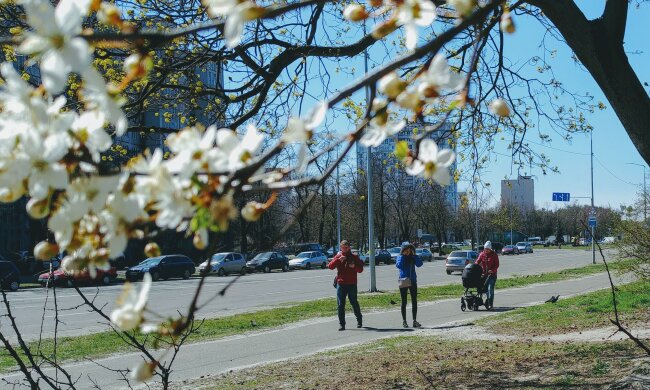 погода весна прогноз погоди квітень люди