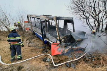 На Днепропетровщине во время ДТП загорелся пассажирский автобус: есть жертвы