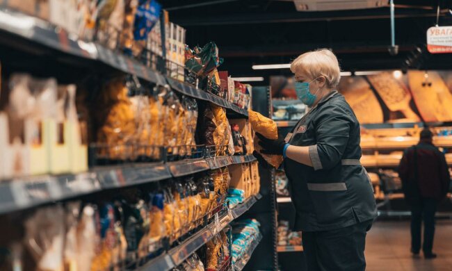 супермаркет, коронавирус, продукты