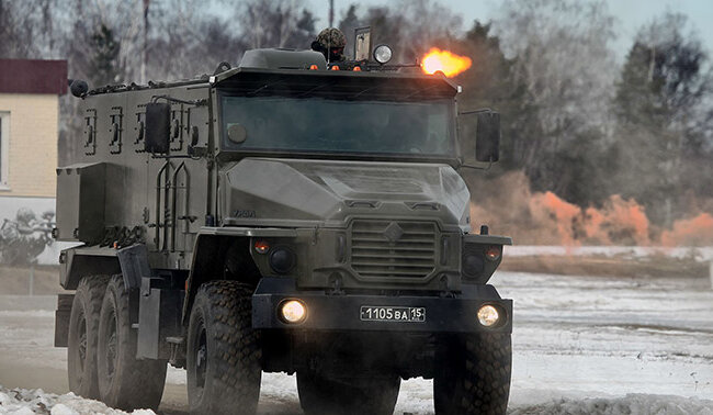 российские военные, грузовик,