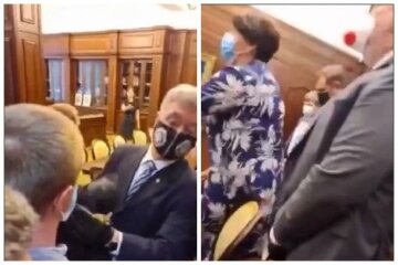 Порошенко вдерся до генпрокурора, почалася бійка: "Як ви звертаєтеся?", кадри атаки