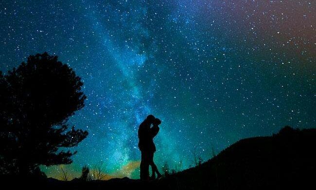 небесное явление, небо, любовь, звезды