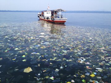 загрязнение океан пластик пластмасса 