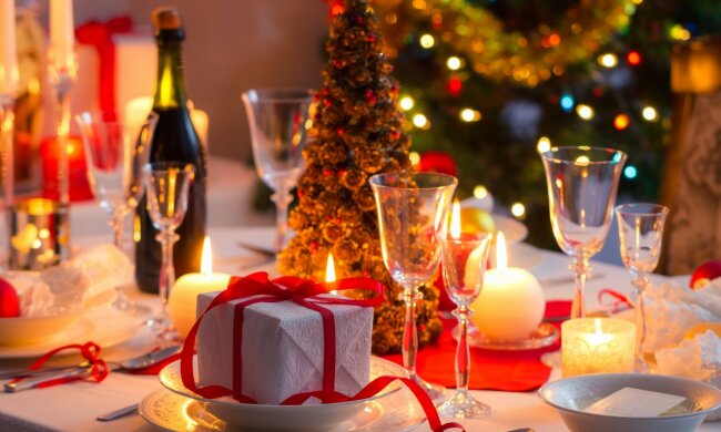 новый год 2019, стол, 1 января
