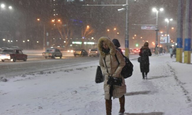 киев снегопад