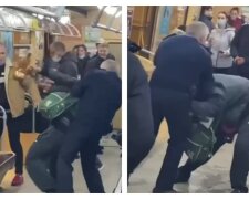Працівник метро вирішив провчити п'яного хулігана і поплатився: з'явилося відео з місця