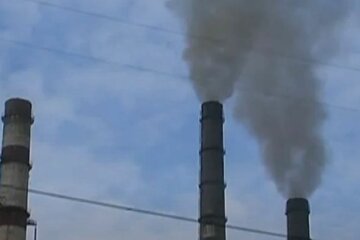 выбросы, завод, промышленность, углекислый газ, скрин
