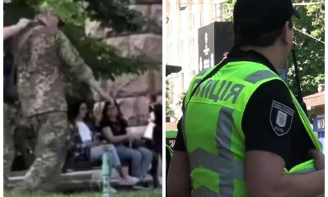 В центре Киева мужчина ударил сотрудника ТЦК: кем оказался нападавший