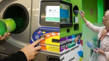 Обмен пластика на деньги: в Украине появятся автоматы для бутылок