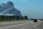 Новий ракетний удар: під Києвом чорний дим і багато вогню