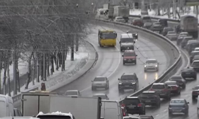 пробки, транспорт, киев