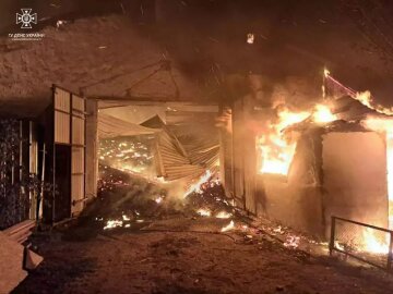 пожар, атака на Николаевскую область