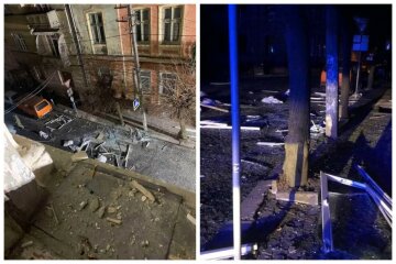 Многоэтажка содрогнулась от мощного взрыва, вылетели окна и дверь: кадры с места