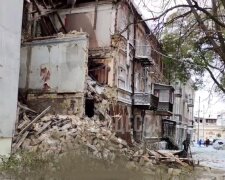 В Одесі нове лихо через негоду: стався обвал будинку, з'явилися кадри з місця НП