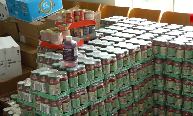 Безкоштовні продукти для ВПО в Запоріжжі