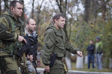 Prime Minister of the self-proclaimed Donetsk People’s Republic Alexander Zakharchenko walks t