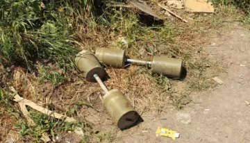 Бійці АТО побудували тренажери із залишків снарядів (фото)