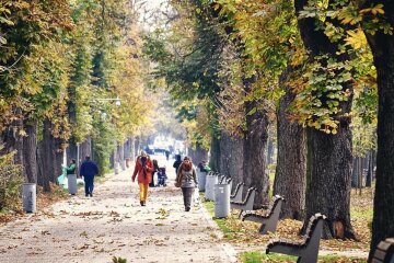 осінь, люди, погода
