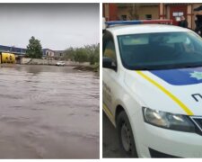 Новый потоп в Одессе: на видео показали, как патрульные искупали пешехода