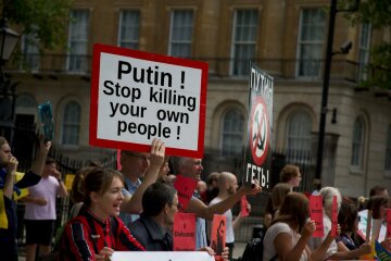 россия, протест, сенцов, путин