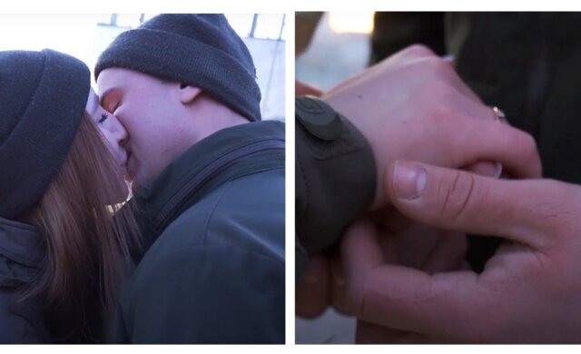У Дніпрі нацгвардієць зробив пропозицію коханій, зворушливе відео: "закохався з першого погляду"