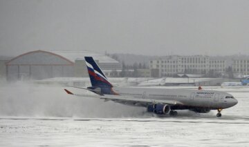 В московских аэропортах из-за непогоды начался ледяной апокалипсис (видео)