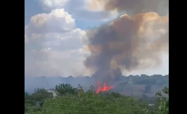 Сильный пожар полыхает на Одесчине: кадры и что известно о ЧП