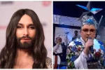 Бородатая звезда "Евровидения" Кончита Вурст покрасовалась в стрингах, Сердючка оценила: "Горячо..."