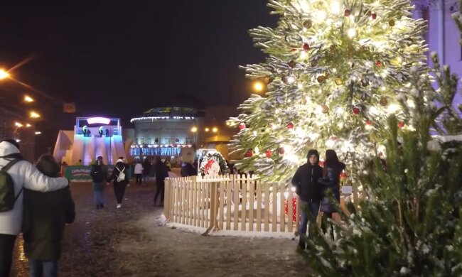 зима, люди, погода, новый год