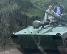 "А на передову слабо?": зять Ніни Матвієнко поїхав на танку за грибами і розлютив українців