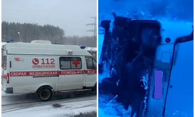 Автобус с россиянами на скорости перевернулся в кювет, что известно о пострадавших и первые кадры: "Зажало..."