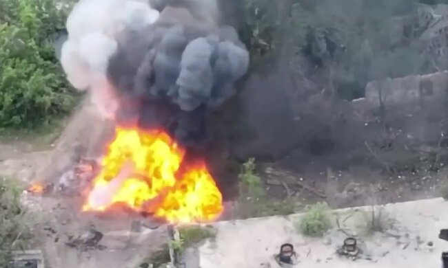 поле боя, война, взрыв