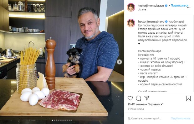 Судья "Мастер Шеф" Хименес-Браво научил, как правильно готовить "ту самую" карбонару: "Без сливочного масла и..."