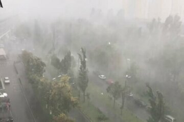 В Одесі вирує негода, повалені стовпи і перекрито рух: кадри