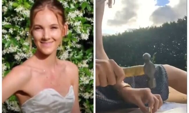 "Использовала 1400 манго": девушка сшила необычное платье на выпускной вечер, фото