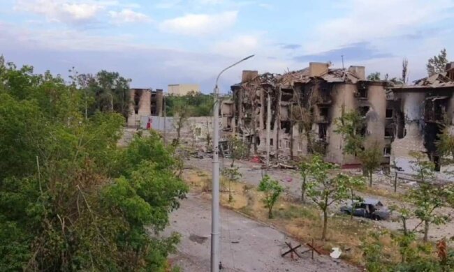 Руины, война, улицы, Луганская область