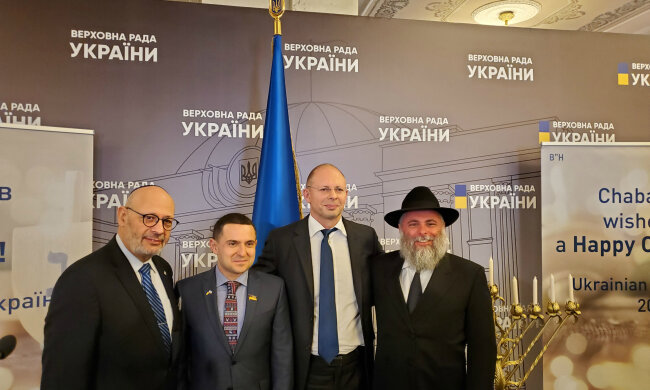 Головний Рабин Києва Маркович взяв участь в урочистостях з нагоди Хануки у Верховній Раді