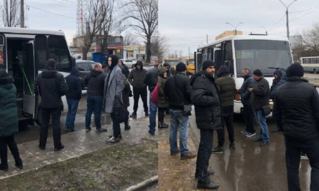 В Одесі збунтувалися маршрутники через карантин, дійшло до звільнення: кадри протесту