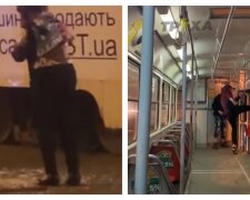 Сіли не в свій трамвай: неадеквати накинулися з кулаками на жінку-водія, кадри