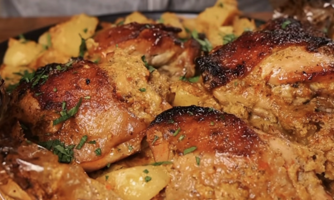 картопля з куркою