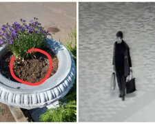 Не в силах пройти повз красу: на Одещині любителька квітів "обнесла" клумбу, відео