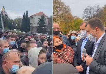 Натовп українців вийшов на протест, намагаючись побити лікаря-інфекціоніста, відео: "Поставили на коліна"