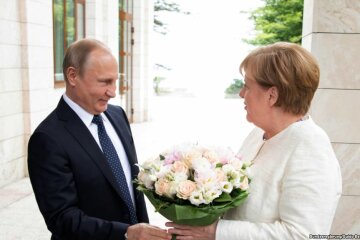 меркель, путин