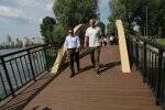 Мери Києва та Вільнюса відкрили на київській Оболоні новий сквер