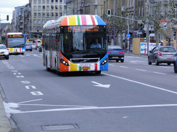 автобус, транспорт, Люксембург