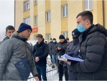 14 грудня представники Нацкорпусу провели перформанс під «Львівгазом»