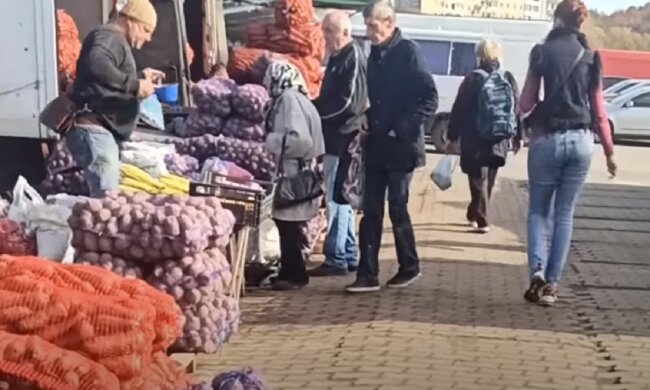 базар, ринок, овочі