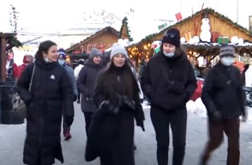 українці, українки, зима