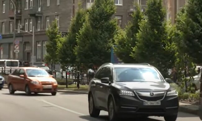 Ограничение движения транспорта в Киеве