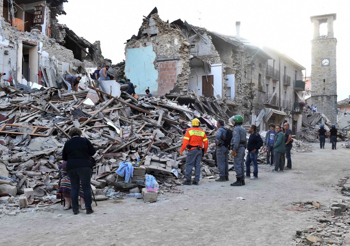 фото землетрясение в италии